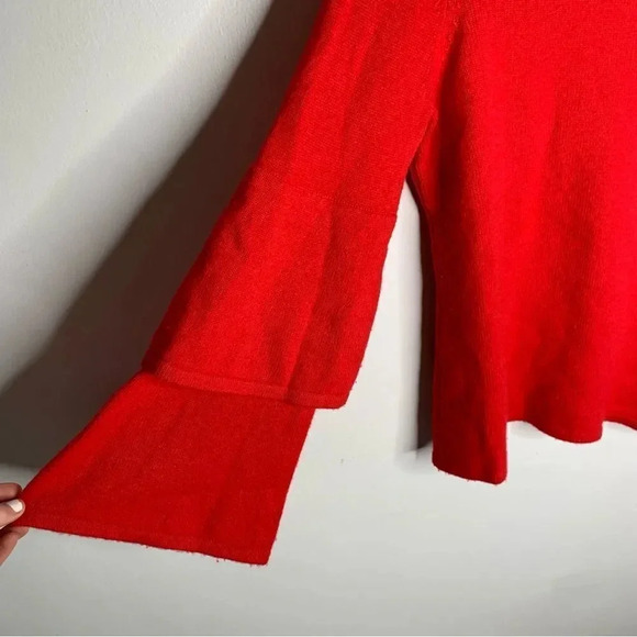 Sail to Sable Cashmere Wool Blend Bell Sleeve Sweater - Picture 6 of 10